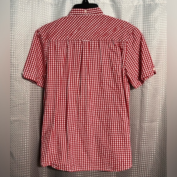 Ben Sherman -The Original Maroon & White Gingham Button Down Size Women’s XS - Picture 3 of 3
